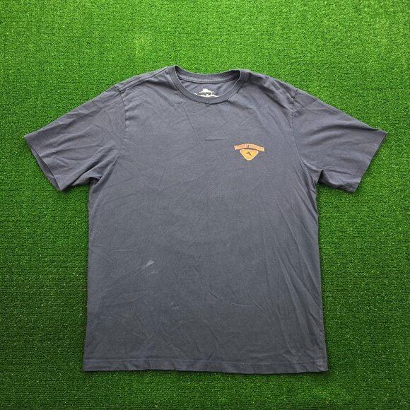 Tommy‎ Bahama Tshirt Mens Medium Blue Short Sleeve Tiki Bar Beach Casual Cotton - Picture 1 of 9